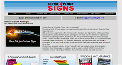 Desktop Screenshot of centrepointsigns.com