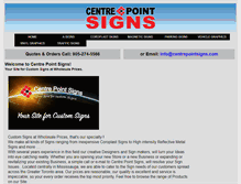 Tablet Screenshot of centrepointsigns.com